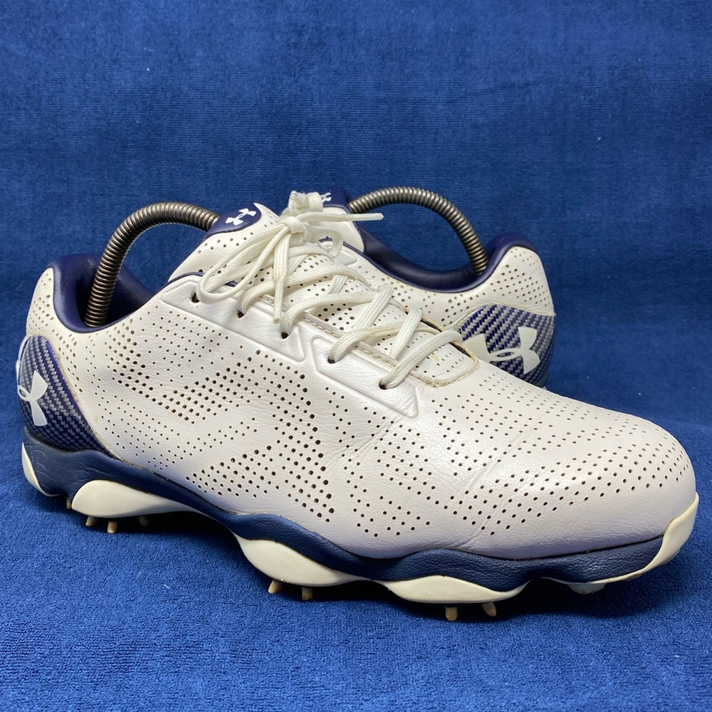 Under Armour Men's UA Drive Pro Spiked Golf Shoes 1294917-105 Size 9 worn 3x